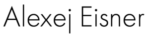 Logo von Alexej Eisner Kunst in schlichtem Fututa auf weißem Hintergrund